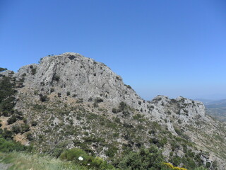 The colorful and beautiful nature on the Greek island of Samos in the Aegean Sea, Greece