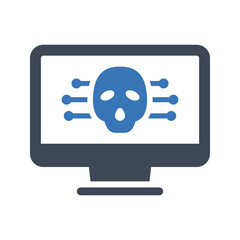 Computer hacking icon