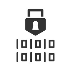 Obraz premium Network encryption security icon