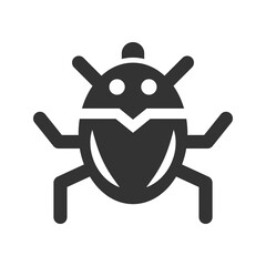Bug, insect virus icon