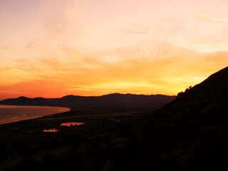 The colorful and beautiful nature on the Greek island of Samos in the Aegean Sea, Greece