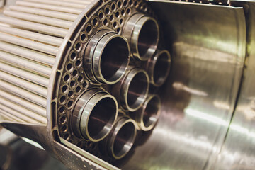 section model of a historic jet engine.