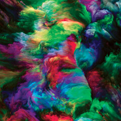 Obraz na płótnie Canvas Vibrant Paint Flow