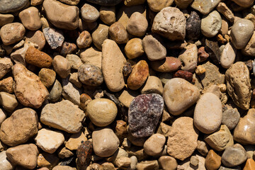 Wet Stone Pebbles Texture Or Stone Pebbles Background For Design