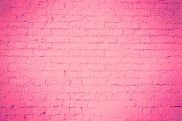 Fototapeta na wymiar Texture of a wall made of old bricks. toned pink