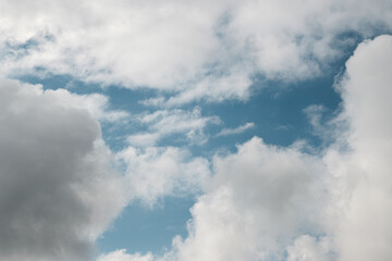 Clouds in the blue sky