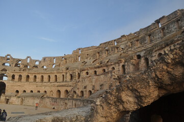 Anfiteatro romano en Tunez el tercero mas grande del mundo en la ciudad de Djem