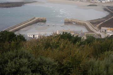 The harbour at Saint Michaels Mount Cornwall