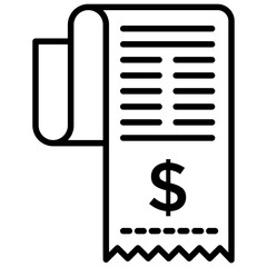 
Doodle icon billing sheet, invoice 
