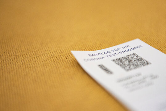 Corona Test Barcode