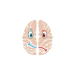 Brain concept icon isolated on white background