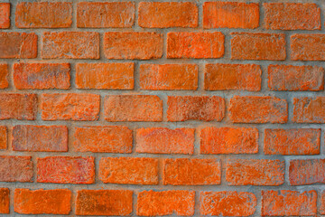 brick wall orange color pattern,texture background
