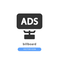 billboard icon vector illustration. billboard icon glyph design.