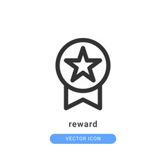 reward icon vector illustration. reward icon outline design.