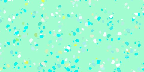 Light green vector background with random forms.