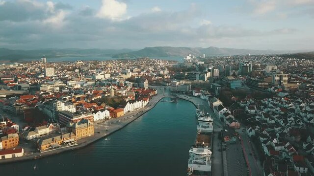 Stavanger harbour - aerial