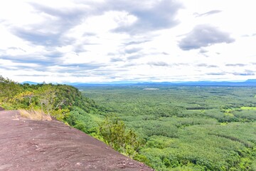 Ruesi Cave Viewpoint at Phu Sing National Park in Bueng Kan Province