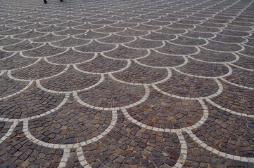 Tunez baldosas piedra en plaza 