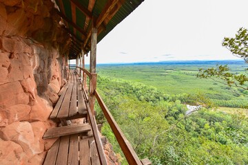 Breathtaking Cliffside Walkway Along Wat Phu Tok in Bueng Kan Province