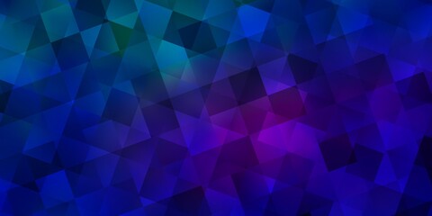 Obraz premium Light Blue, Red vector template with crystals, squares.