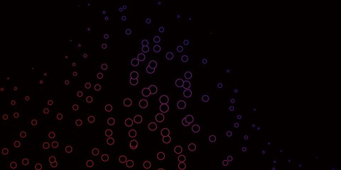 Dark Blue, Red vector pattern with spheres.