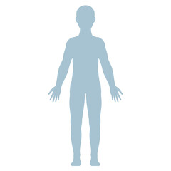 The human body. Healthcare infographic elements. Vector illustration isolated on white background.