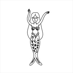 Supernatural magic collection of magical elements. Witch's things, vintage retro engraving style, vector graphics