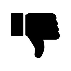 Thumb down icon, like finger vector illustration sign, business social web button