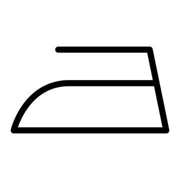 Iron flat icon isolated on white background. Ironing symbol. Machine vector illustration