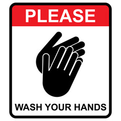 Clean your dirty hand, wash hygiene vector illustration icon, preventation flat symbol isolated on white background