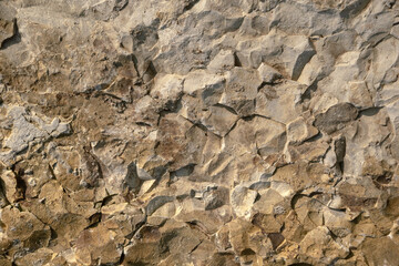 Textured surface of artificial origin processed by the nature of the north