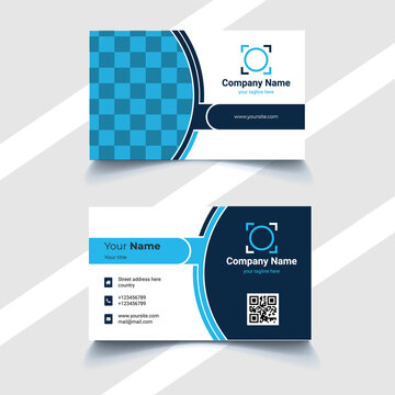 Simple vector business card design template
