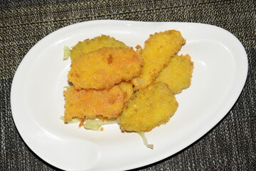 Fried Vegetables in the Plate