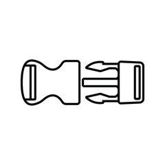 Fototapeta premium buckle icon. backpack buckle vector. vector illustration