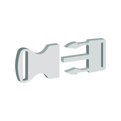 buckle icon. backpack buckle vector. vector illustration