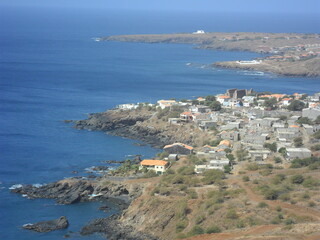 Hiking around the mountains of Isla de Santiago on the Cape Verde islands in the Atlantic, West Africa