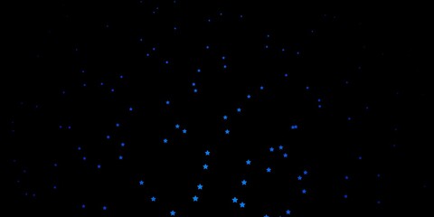 Dark BLUE vector texture with beautiful stars.