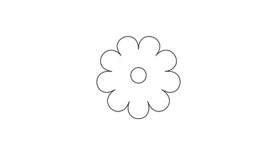 Flower Icons , Symbol Perfect Design Simple Set For Using In Web site Infographics Logo Report , Line Icon Vector illustration