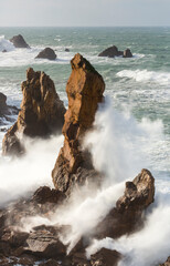Portio beach, Liencres , Piélagos, Cantabrian sea, Cantabria, Spain, Europe