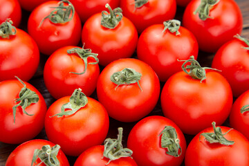 Red tomatoes background.