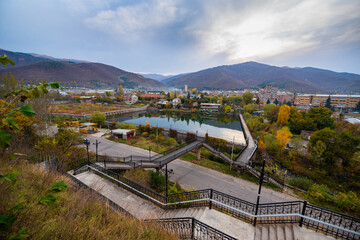 Amazing lake landscape in Vanadzor