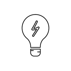 light bulb icon. vector illustration