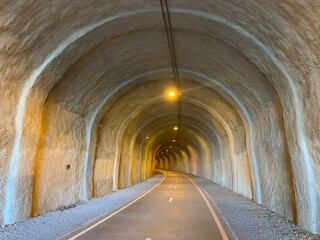 Fototapeta na wymiar A symmetric pedestrian tunnel 