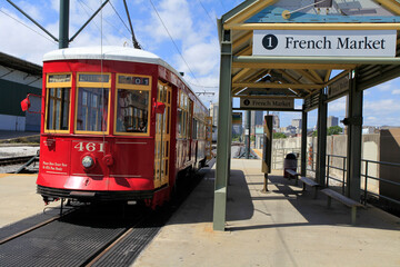 Der Französische Markt in New Orleans. New Orleans, Louisiana, USA  --  
French Market at New Orleans. New Orleans, Louisiana, USA