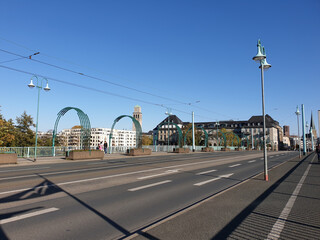 Auf der Schlossbrücke in Mülheim an der Ruhr