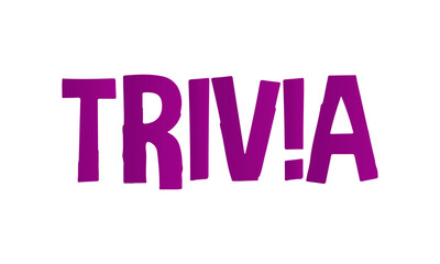 Trivia different lettering vector design, trivia t shirt template