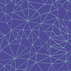 Seamless vector pattern with polygonal graphic geometric lines.