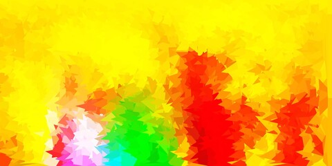 Light multicolor vector poly triangle template.