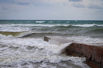 waves on the beach