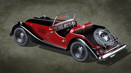 Obraz premium Beautiful passenger car. 3D illustration